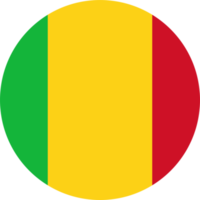Mali vlag icoon ronde vorm PNG