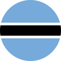 le botswana drapeau rond forme png