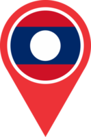Laos flag pin map location png