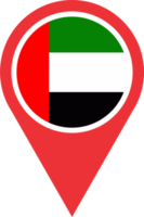 emiraten vlag pin kaart plaats PNG