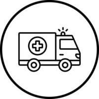 vector diseño ambulancia vector icono estilo