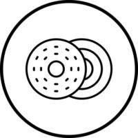 Vector Design Bagel Vector Icon Style