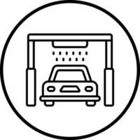 Vector Design Automated Car Wash Vector Icon Style