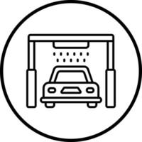 Vector Design Automated Car Wash Vector Icon Style