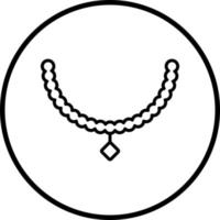 Vector Design Necklace Vector Icon Style