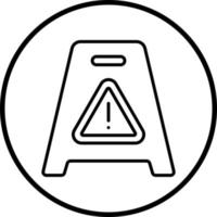 Vector Design Wet Floor Vector Icon Style