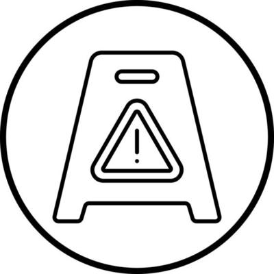 Vector Design Wet Floor Vector Icon Style