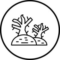 Dry Tree Vector Icon Style