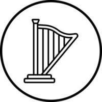 Harp Vector Icon Style