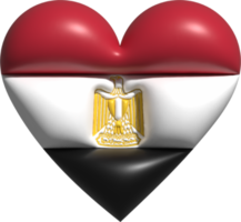 Egipto bandera corazón 3d. png