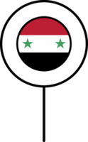 Siria bandera circulo alfiler icono. png