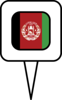 Afghanistan Flagge Stift Platz Symbol. png