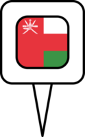 Oman flag pin place icon. png