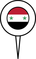 Syrië vlag pin plaats icoon. png