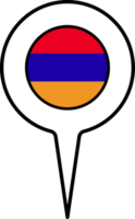 Armenië vlag kaart wijzer icoon. png