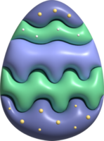 Easter egg 3d purple color, Happy Easter Day. png