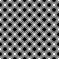 Black and white seamless pattern texture. Greyscale ornamental graphic design. vector