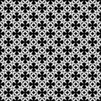 Black and white seamless pattern texture. Greyscale ornamental graphic design. vector