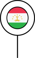 Tajikistan flag circle pin icon. png