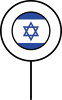 Israel bandera circulo alfiler icono. png