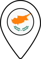 Cyprus flag map pin navigation icon. png