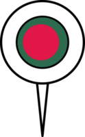 Bangladesh vlag pin plaats icoon. png