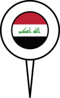 Iraque bandeira PIN localização ícone. png