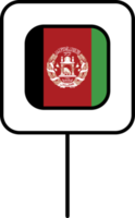 Afghanistan flag square pin icon. png