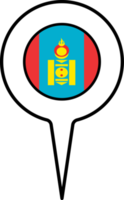Mongolia bandiera carta geografica pointer icona. png
