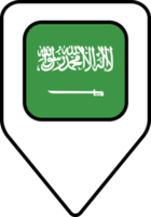 saudi arabia bandera mapa alfiler navegación icono, cuadrado diseño. png