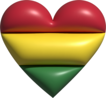 Bolivia bandiera cuore 3d. png