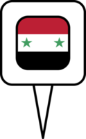 Syrie drapeau épingle endroit icône. png