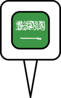 saudi arabien flagga stift plats ikon. png