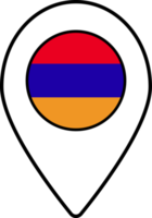 Armenië vlag kaart pin navigatie icoon. png