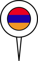 Armenië vlag pin plaats icoon. png