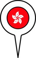 Hong kong Flagge Karte Zeiger Symbol. png