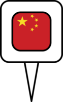 Chine drapeau épingle endroit icône. png