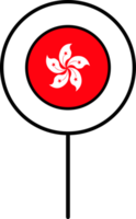 Hong kong drapeau cercle épingle icône. png