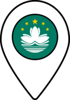 Macau Flagge Karte Stift Navigation Symbol. png