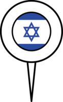 Israel bandeira PIN localização ícone. png