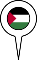 stato di Palestina bandiera carta geografica pointer icona. png