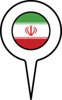 Iran flag Map pointer icon. png