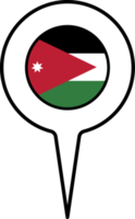 Jordanië vlag kaart wijzer icoon. png