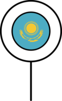 Kazakhstan flag circle pin icon. png