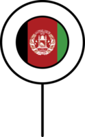 afghanistan flagga cirkel stift ikon. png