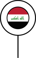 Irak drapeau cercle épingle icône. png