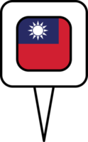 Taiwan vlag pin plaats icoon. png