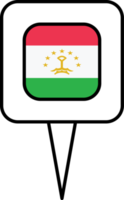 le tadjikistan drapeau épingle endroit icône. png