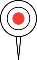 Japan flag pin location icon. png