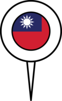Taiwan Flagge Stift Ort Symbol. png